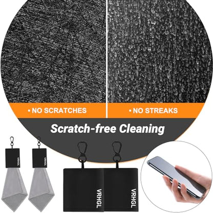 2 Sided Portable Glasses Cleaner, Patriotic Glasses Cloth Keychain,Reusable Microfiber Lens Eyeglasses Cleaning Cloth Pouch for Sunglasses Lens Camera Phone Screens - color: Red White and Blue