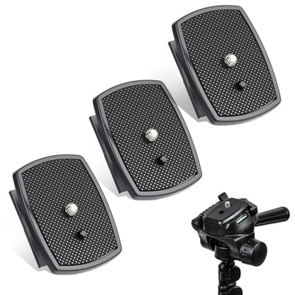 3 PCS Universal 43x43mm Quick Release Plate Set for Tripods, Camera Mounting Adapter Parts Replacement with Screws Camera Tripods Mount Adapter Ball Head Quick Release Plate Replacement for Cameras