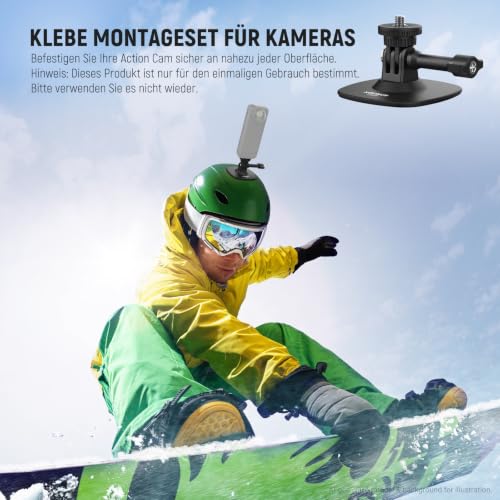 NEEWER Adhesive Mount Compatible with Insta 360 GoPro DJI AKASO Action Camera, 180° Tilt Flexible Car Helmet Holder Base Adapter for POV Video Recording Live Streaming, for 1/4" Accessories, CA159 - style: CA159（1-Pack）