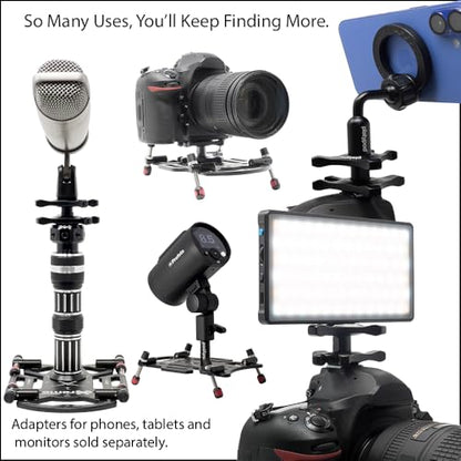 Platypod Super Adapter Survival Kit – Multi-Mount Camera Support Accessories for Hot Shoe, Tripods, Platypod Systems, and Photography Gear