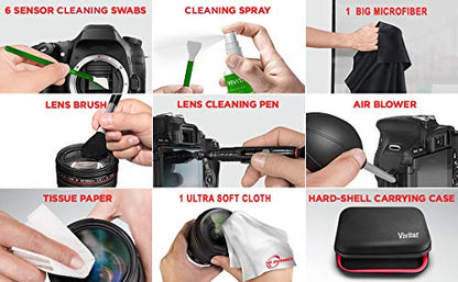 Professional Cleaning Kit for APS-C DSLR Cameras Sensor with Cleaning Swabs and Carry Case