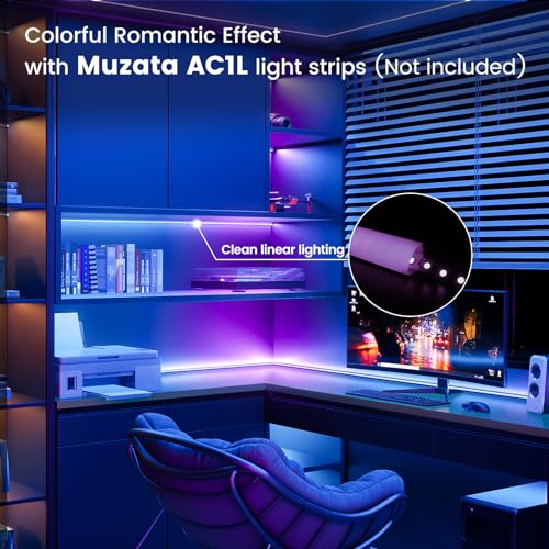 Muzata 20Pack 3.3FT/1M V Shape LED Channel Silver Aluminum LED Strip Diffuser Channel with Milky White Cover Frosted Corner Lighting Easy Installation V1SW WW 1M - size: 20Pack