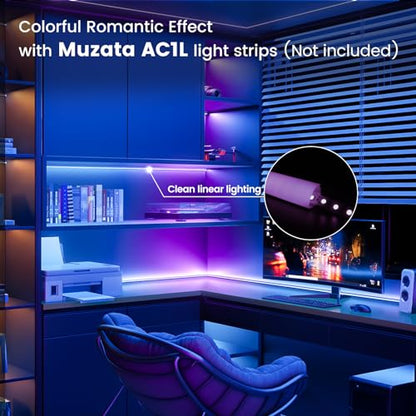 Muzata 20Pack 3.3FT/1M V Shape LED Channel Silver Aluminum LED Strip Diffuser Channel with Milky White Cover Frosted Corner Lighting Easy Installation V1SW WW 1M - size: 20Pack