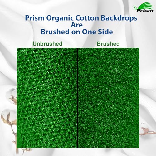 Prism 100% Cotton Extra Thick Professional Photography Backdrop 9x11 ft Gray, Brushed for Low Light Reflectance and Bleed Through, Sustainable Organic Cotton Muslin with No Microplastic Shedding - color: Gray 9x11ft