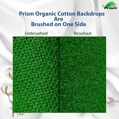 Prism 100% Cotton Extra Thick Professional Photography Backdrop 9x11 ft Gray, Brushed for Low Light Reflectance and Bleed Through, Sustainable Organic Cotton Muslin with No Microplastic Shedding - color: Gray 9x11ft