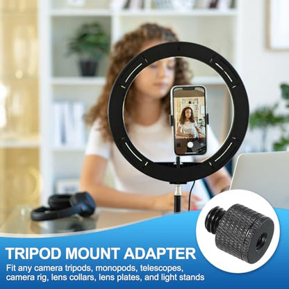 PATIKIL Tripod Screw Adapter M6 Female to 3/8 Male, 4 Pcs Tripod Nut Connectors Camera Mount Screw Camera Double Head Converter for Microphone Holder Magic Arms Accessories, 20 mm - size: M6 Female to 3/8 Male,20 mm
