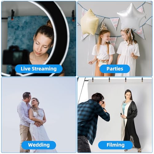 EMART 8.5 x 5ft Portable T-Shape Backdrop Stand Kit with Adjustable Frame, 4 Spring Clamps & Carry Bagfor Parties, Photography, Video, and Studio Background Support - size: 8.5ft x 5ft