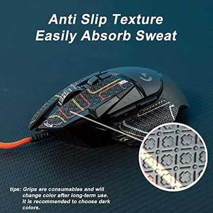 Gamer Mouse Grip Tape Sticker for VGN Dragonfly R1 Pro MAX VXE on Slip Suck Sweat Pre Cut Easy Install CS Letter Pink - color: Cs Pink