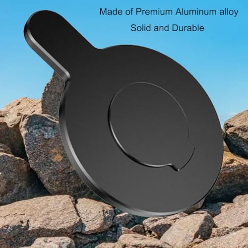 OM Magnetic Phone Mount for DJI Osmo Mobile 8P/8/7P/OM 7/OM 6/SE/OM 5/OM 4 SE/OM 4 Magsafe Quick-Release Adapter Magnet Clamp Clip, Mounting for Video Photo Shooting Phone DJI Gimbal Accessories - color: Black
