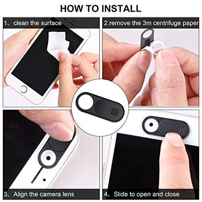 Laptop Camera Cover Slide, 2.0 Ultra-Thin Webcam Cover Slide Compatible for Laptop Table Apple MacBook iPad Pro iMac Cell Phone,Camera Cover Slide-Protect Your Privacy Security(3-Pack) - color: 3 PCS