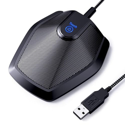 TONOR Conference USB Microphone, Omnidirectional Condenser PC Mic for Video Conference, Recording, Skype, Online Class, Court Reporter, Plug & Play Compatible with Mac OS X Windows PC Compute, G11 - style: Microphone