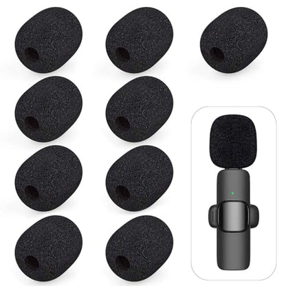 9 Pcs Mini Wireless Foam Microphone, Lavalier Microphone Sponge Mini Foam Cover Set to Reduce Plosive and Better Highlight the Vocals, Washable and Windproof Wind Screen - size: Windscreen 9PC