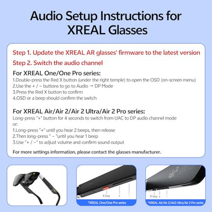 USB C to AR Glasses with Charging Adapter Enables Multi-Screen Enhanced 3D 4K@60Hz PD 100W Compatible for iPhone 15/16 Viture/Rokid/Xreal AR Glasses (Dual USB C) - style: Dual USB C