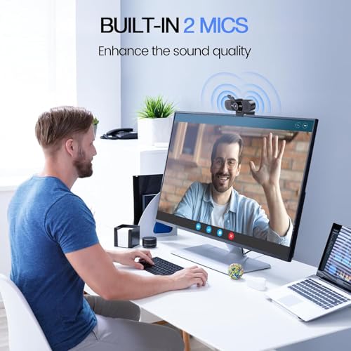 EMEET C960 1080P Webcam with Microphone, 2 Mics, 90° FOV, USB Type-A & A-to-C Adapter, Fixed Focus, Plug&Play Computer Camera for Zoom/Teams/Facetime/YouTube/Google Meet/Switch 2 Camera, 2025 Version - style: 1080P Updated