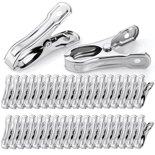 36 Pcs Garden Clips, Greenhouse Clamps, Stainless Steel Greenhouse Clips for Netting, Heavy Duty Row Cover Clips with a Strong Grip for Shade Cloth or Plant Cover on Gardening Hoops - style: 36 PCS Garden Clips