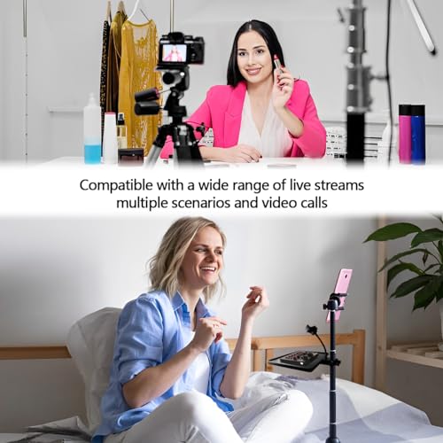 Microphone Stand Tray with Phone Support, Microphone Stand Clamp-On Rack Tray Holder，Universal Sound Card Tray for Live Streaming (Large) - size: Large