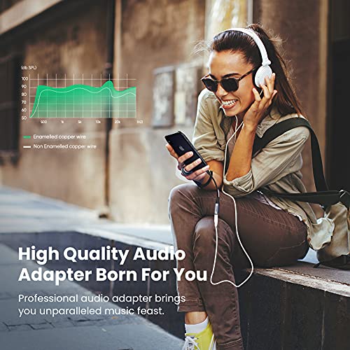 UGREEN Headphone Adapter for iPhone Lightning to 3.5mm Adapter Apple MFi Certified Lightning Aux Audio Jack Dongle Compatible with iPhone 14 Pro Max/14 Plus/13 12 11 Pro Max/SE/XS, Grey - color: Grey