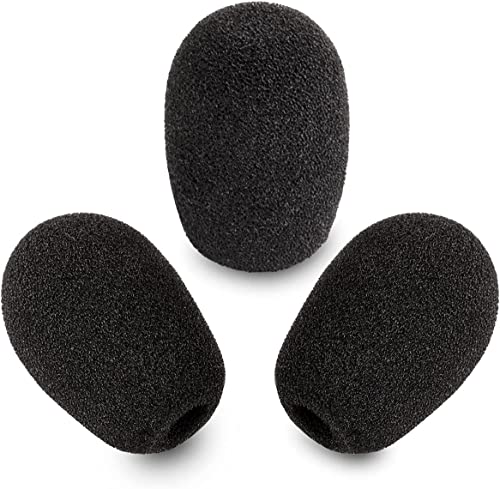 LEFXMOPHY Mic Foam Replacement for Razer Kaira/Kaira X/Barracuda X/Kraken V3 Pro Gaming Headset Microphone Pop Filter Cover, 3pack Windscreen