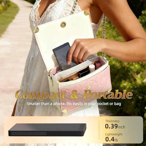 5" Magnetic Wireless Vlog Selfie Monitor Screen for iPhone & Android-Zero Latency, 90ft Range, 2600mAh 6hr Battery, 4K Display, Magnetic snap-on, Rear Camera sync, Live Stream TikTok