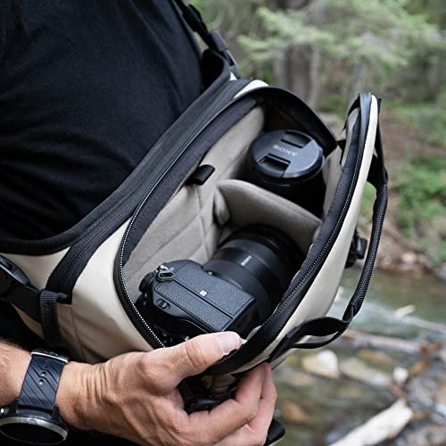 WANDRD ROGUE V1 6L Sling: Compact Camera Sling and Crossbody Bag with Fast Access, 3-Way Carry– Lightweight Everyday Bag Great for Travel, Photography, and Daily Use (Yuma Tan) - color: Yuma Tan