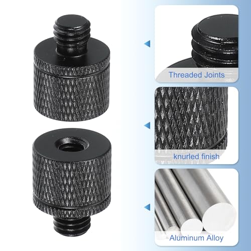 PATIKIL Tripod Screw Adapter 1/4" Female to M8 Male, 2 Pcs Tripod Nut Connectors Camera Mount Screw Camera Double Head Converter for Microphone Holder Magic Arms Accessories, 20 mm - size: 1/4" Female to M8 Male,20 mm
