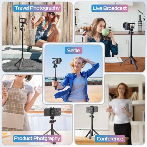 ULANZI MT-73 Extension Pole Tripod, Mini Selfie Stick Tripod Stand Handle Grip for Webcam Canon G7X Mark III Sony ZV-1 RX100 VII A6400 A6600 Cameras Vlogging - color: MT-73 Tripod