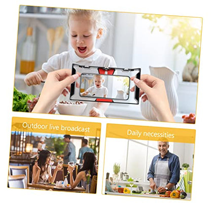 Veemoon Phone Stabilizer Grip Smartphone Video Rig for Filmmaking Vlogging and Live Streaming Compatible All Smartphones Includes Mounting Options for Led Light and Microphone