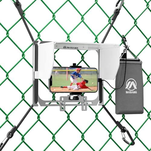 Cell Phone Fence Mount with Shade, Game Changer Mounting Kit, Gamechanger Streaming kit Works with iPhone, Mevo Start, Phones, and GoPro, for Recording Baseball Games(Upgraded Version) - size: PRO