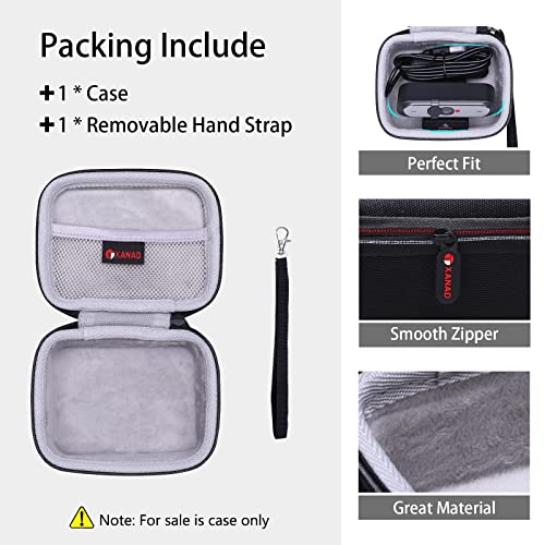XANAD Webcam Case for Logitech/NexiGo/Anker HD 1080P Webcam，fit Logitech C920/ C930e/C922 /C270/NexiGo N60/NexiGo N930AF - Carrying Organizer Storage Bag