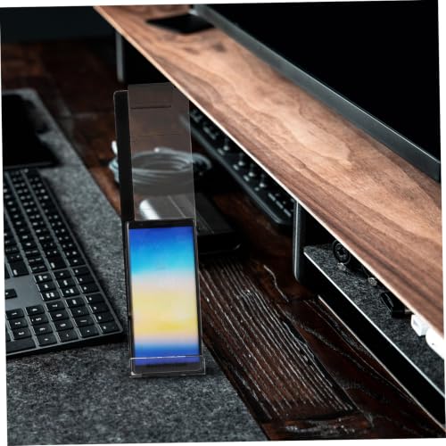 DOITOOL 2pcs Transparent Phone Holders and Memo Boards Multi-Functional Monitor Accessory for Use Convenient Message Boards to Keep Memos Organized and Hands Viewing