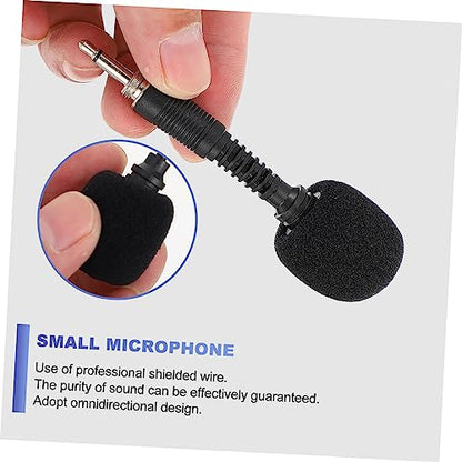 BESPORTBLE 2Pcs Line Microphone Noise Canceling Mic for Laptop Omnidirectional Design Plug and Sensitivity Sound Reproduction for Streaming and Recording