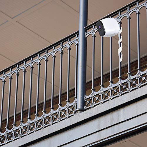 2 Pack Flexible Twist Mount Compatible with Arlo Pro 4,Pro 3,Pro 5S,Pro 6,Pro 2,Arlo Ultra/Pro/Go,Essential Spotlight,Wall Mount Bracket,Attach Your Camera Wherever You Like Without Any Tools-White - color: White