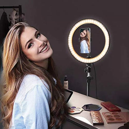 Vivitar 10-Inch Streaming Essentials LED Ring Light with Spider Tripod and Phone Mount, White (RL10KIT) - color: White, size: 10 Inch