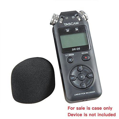 Hermitshell 2 Pcs Foam Windscreen Fits TASCAM DR-05 / Tascam DR-05X / TASCAM DR-07X / TASCAM DR-07XP Portable Digital Recorder