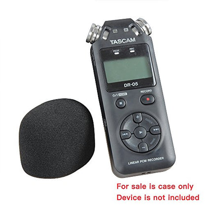 Hermitshell 2 Pcs Foam Windscreen Fits TASCAM DR-05 / Tascam DR-05X / TASCAM DR-07X / TASCAM DR-07XP Portable Digital Recorder