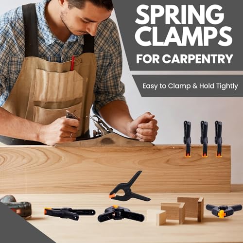 12 Pack 3.5 inch Plastic Spring Clamps, Black Heavy Duty Spring Clips Clamps for Balloon Arch, Crafts, Backdrop Stand, Woodworking, Photography Studios, Home Improvement - color: Black (3.5inch)