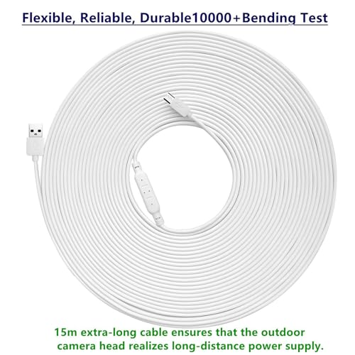 Super Long USB to USB Charging Cable for/Camera Long Wire 393.7in/590.55inch - size: length10m