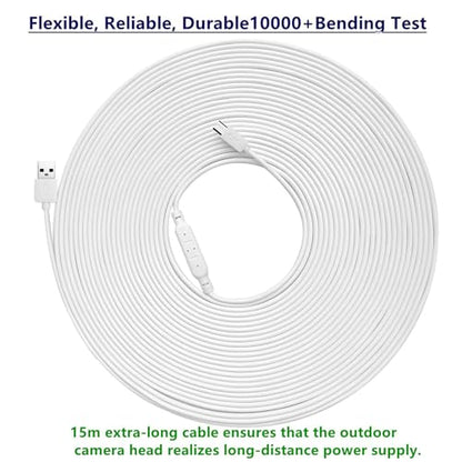 Super Long USB to USB Charging Cable for/Camera Long Wire 393.7in/590.55inch - size: length10m