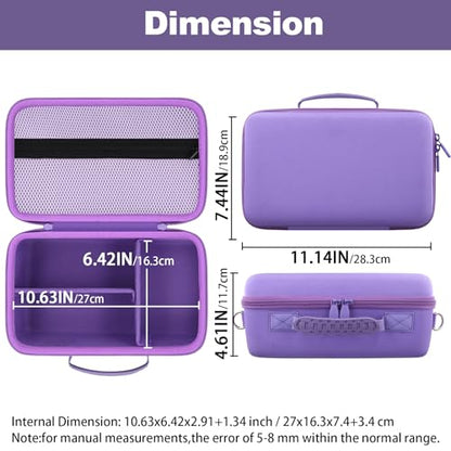khanka Camera Case for Canon EOS Rebel R6 V/T7/T100/T6/R50/R100/R5/R7/R8/R6 Mark II/SL3 DSLR Camera,Travel Carrying Case for Canon EOS Rebel Camera and 18-55mm/18-45mm Lens(Purple Case Only) - color: Purple