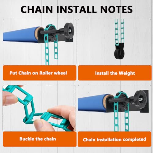 MagicLine Photography Backdrop Wall Mount 3 Roller Support System,Manual Photo Background Holder for Ceiling/Light Stand Mount & 2 Hooks,6 Expand Bars,3 Chains,Backdrop Stand for Home Studio