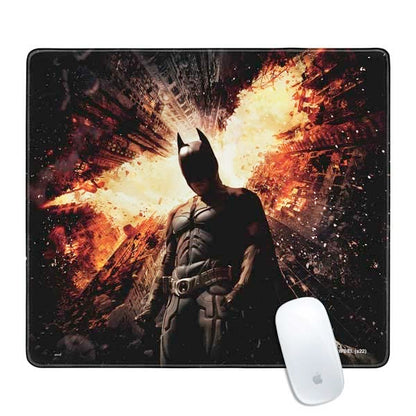 Skinit Medium Gaming Mouse Pad - Officially Licensed The Dark Knight Rises Design with Stitched Edges, Waterproof, Non-Slip Rubber Base, Desk Mat for Keyboard & Mouse, 17.7" x 15.75" inches - color: Black - DRKNTR02, size: 17.7" x 15.75"