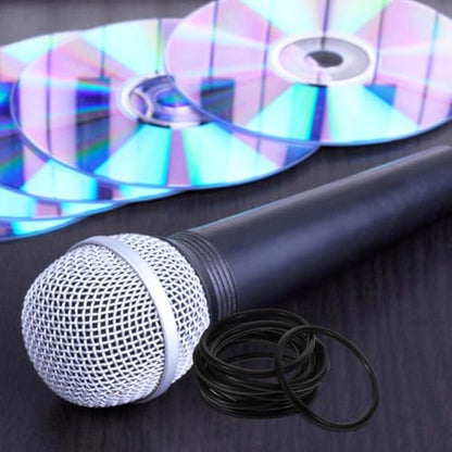 10pcs Shock Mount Mic Holder Anti Vibration Suspension Microphone Clip With Rubber Bands Universal Elastic Bands Replacement For Condenser Mics