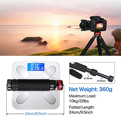Koolehaoda Camera Mini Tripod Table Stand - Compact Aluminum Desktop Tripod | 1/4" & 3/8" Screw Mount, Compatible with DSLR Camera, Monopod, Tripod Head, Gimbal Stabilizer, Lightweight Portable Stand