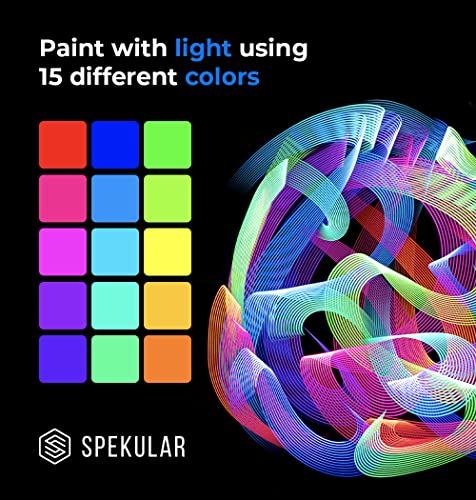 Spekular LED Light Wrap, Magnetic Portable LED Light Wand with 15 RGB Colors & 5 Effects | for Photography, Videography, Vlogging, Content Creation | KYU-6 RGB - color: RGB