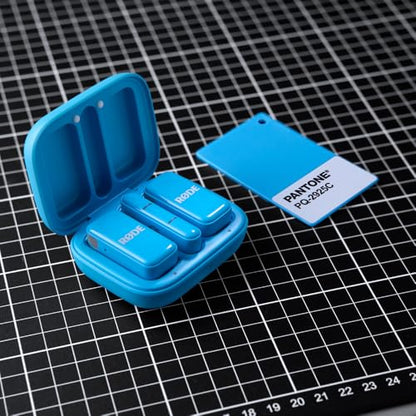 RØDE Wireless Micro - Compact Wireless Microphone, Two Mics with Charge Case for Smartphone Content Creation - USB-C, Blue - color: USB-C Blue