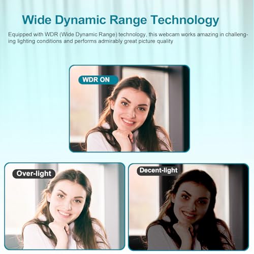 4K Webcam for PC, Ultra HD 4K 12MP Webcam with Dual Noise-Reducing Mics, PDAF Autofocus, Streaming Camera for PC, Mac, Laptop, 81° FOV, Ideal for High-end Business Meeting with Skype, Teams, Zoom - style: 4K Webcam with PDAF Fast Auto Focus