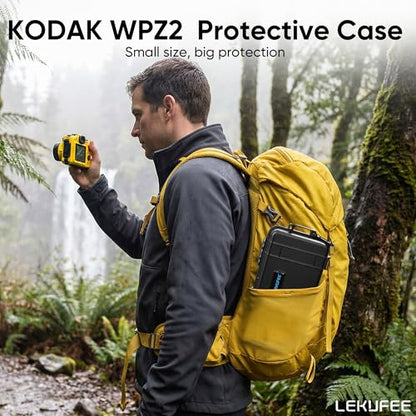 Lekufee Travel Waterproof Hard Case for Kodak PIXPRO WPZ2 Digital Camera, Battery, and other Accessories(Case & Bag Only)