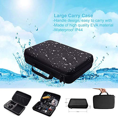 61 in 1 Action Camera Accessories Kit for GoPro Hero 13 12 11 10 9 8 7 6, Gopro Max, GoPro Fusion, Xiaomi, Insta360, DJI Osmo Action, AKASO APEMAN, Campark, SJCAM