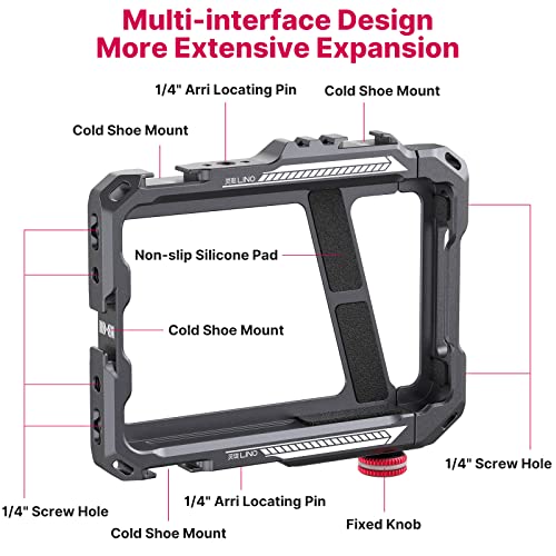 ULANZI Smartphone Video Rig with Handle, LINO Filmmaking Case Aluminum Alloy Phone Video Stabilizer Grip Tripod Mount for Video Maker Videographer with Cold Shoe for iPhone 16 15 Mini Pro Max 8 Plus