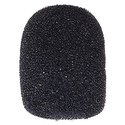 15 Pack Foam Microphone Windscreen, Lapel Headset Microphone Sponge Mini Foam Cover Shield Protection for Variety of Headset (Black) - color: Black